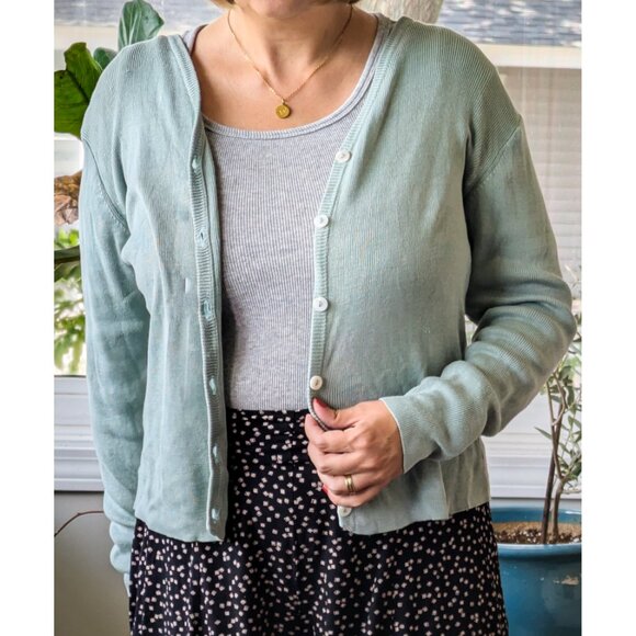 VTG Jessica Ash Silk Cardigan - Picture 1 of 6